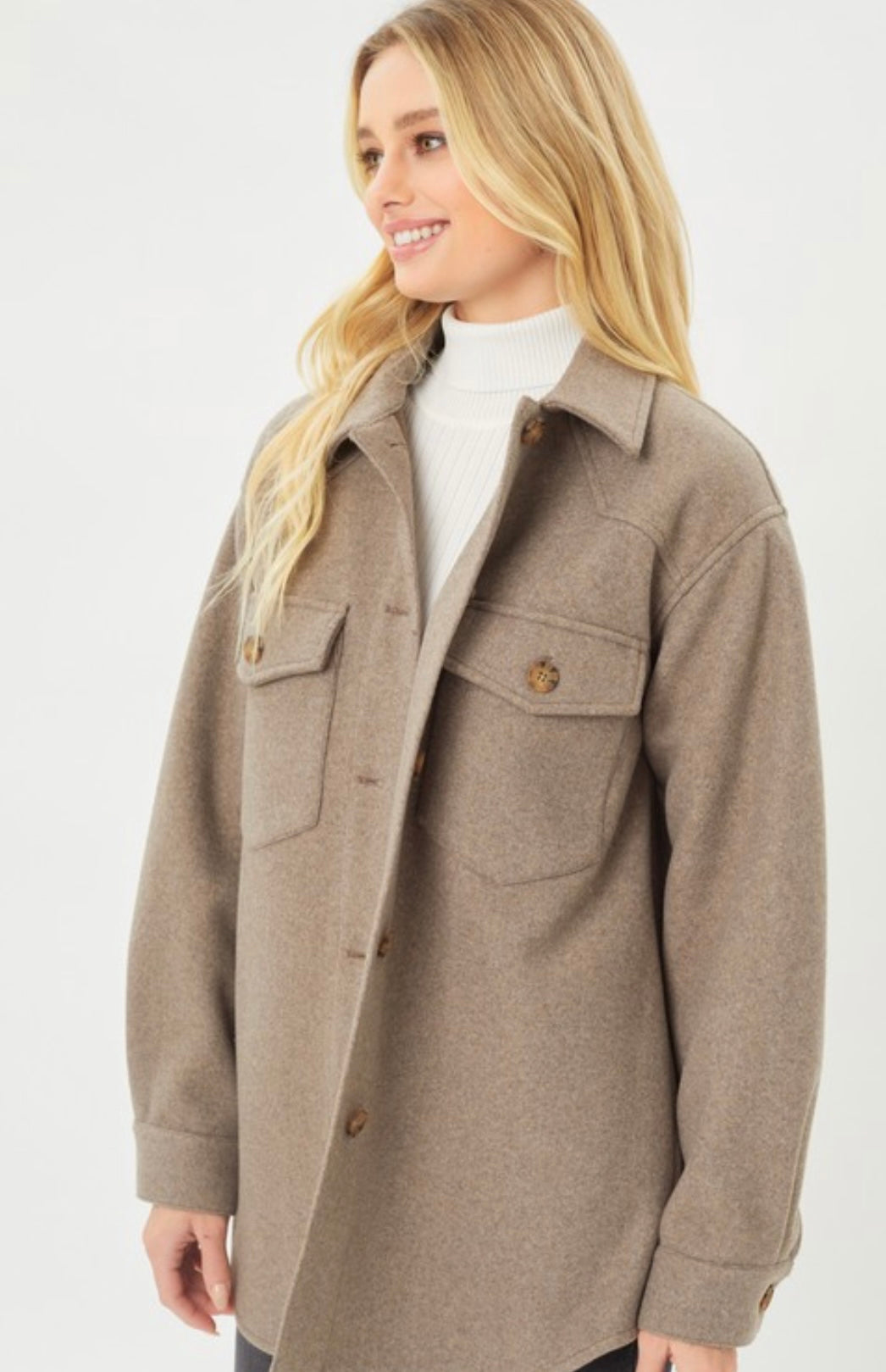Fleece oversized jacket