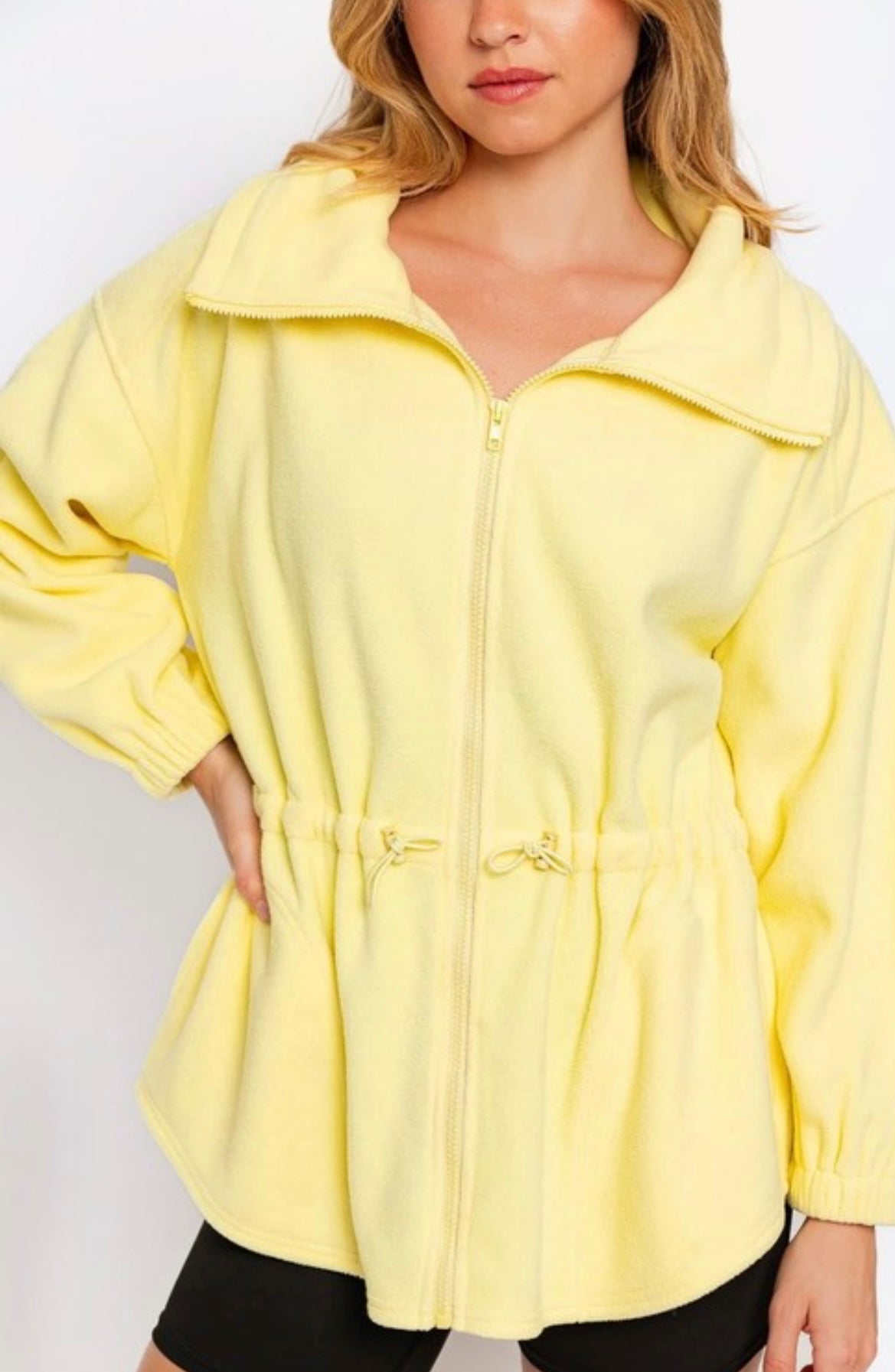 Yellow Lemon Hoodie Soft Fleece Jacket