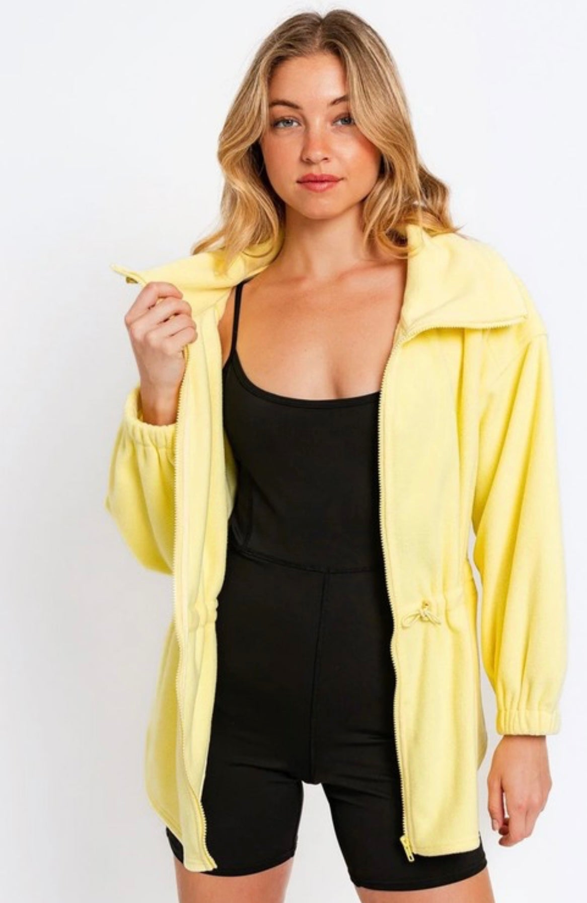 Yellow Lemon Hoodie Soft Fleece Jacket