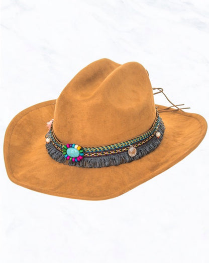 Turquoise stone cowboy hat