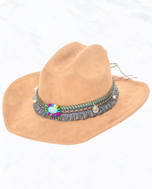 Turquoise stone cowboy hat