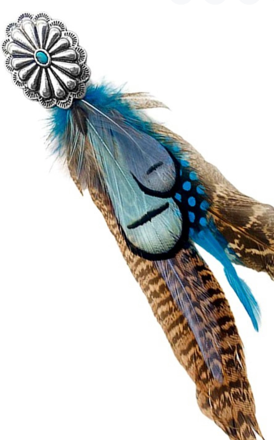 Western feather pin